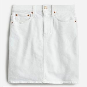J.Crew White Denim Skirt, Size 31